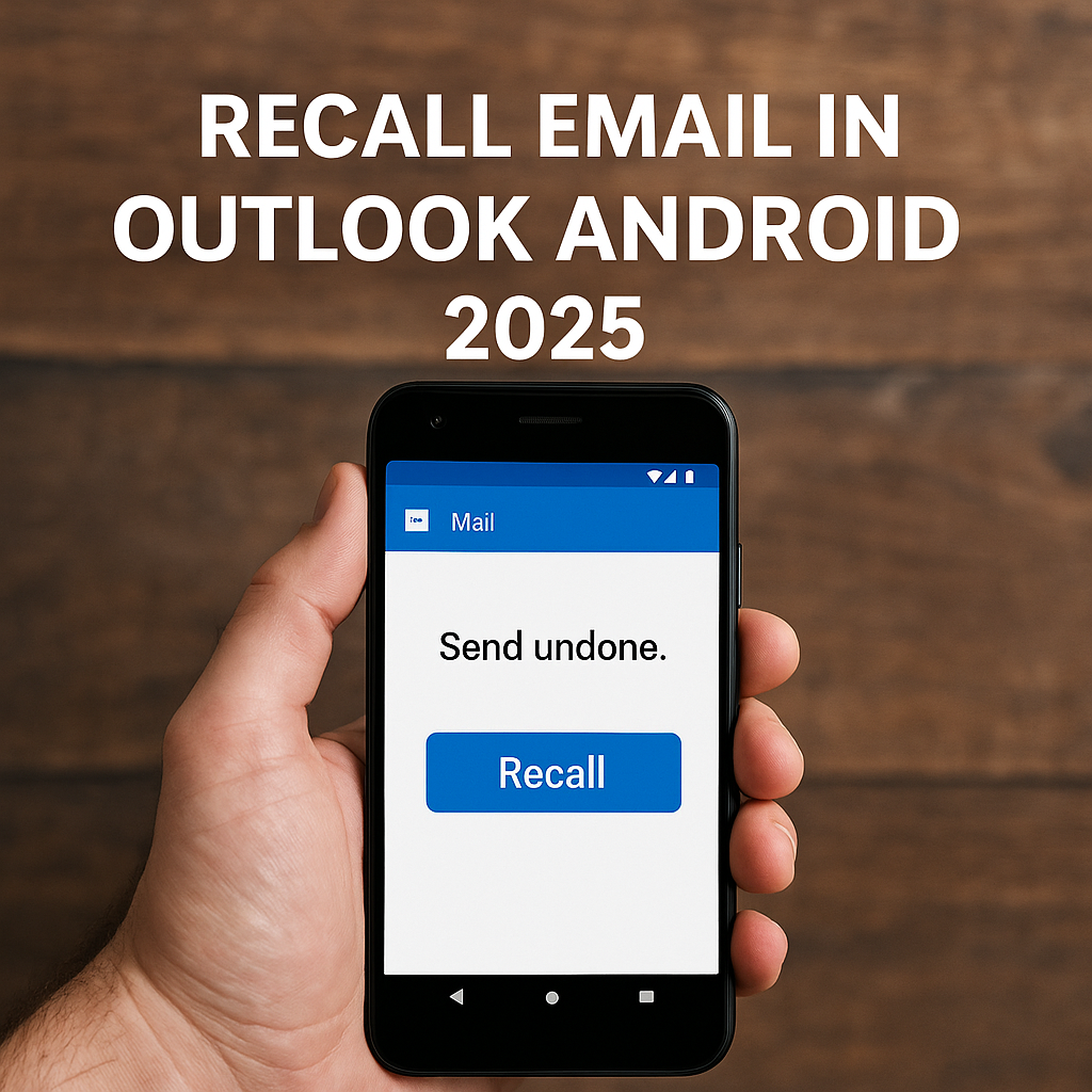 Recall email Outlook Android 2025