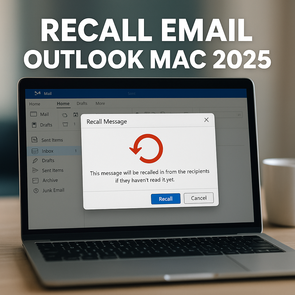 Recall email Outlook Mac 2025